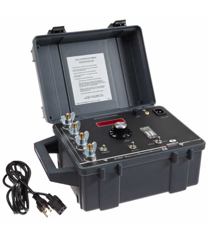 Megger DLRO24700 [247001-11] Digital Low Resistance Ohmmeter 10A w/ Internal Baterry Charger & Input Voltage Protection