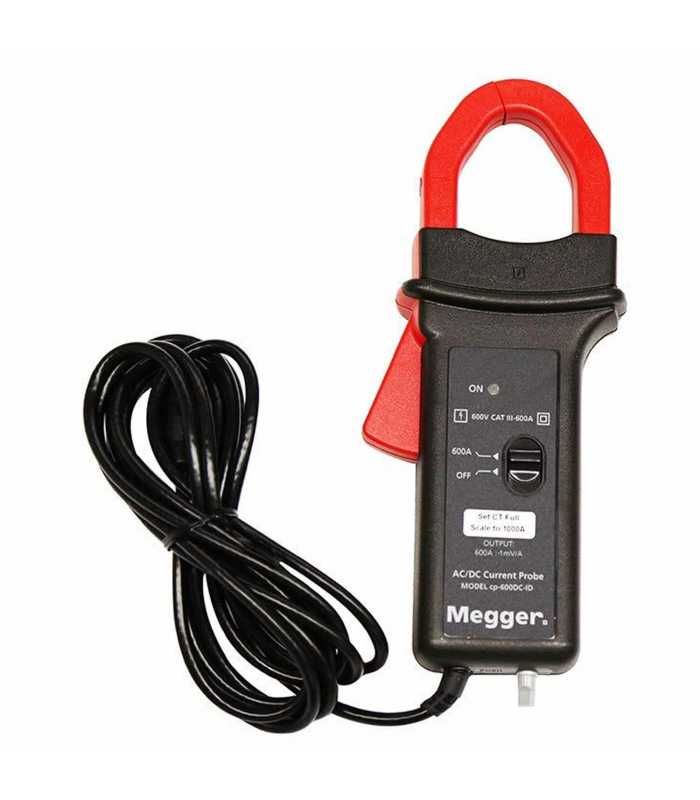 Megger CP600DCID [CP‐600DC‐ID] 600A AC/DC 2 Inch Hall Effect Current Clamp