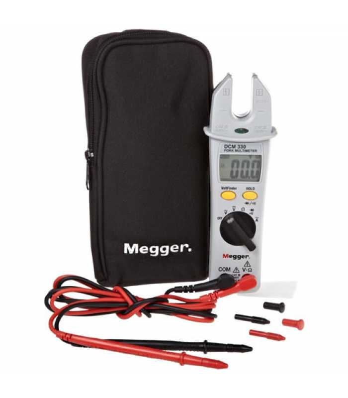 Megger DCM330-EN [000-219] AC Fork Multimeter, 1000VAC/DC, 200AAC