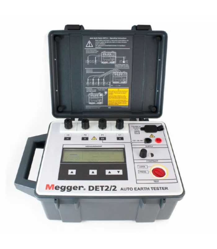 Megger DET2/2 [250202] Digital Earth/Ground Resistance Tester with Auto-Ranging
