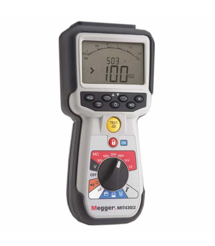 Megger MIT430/2 [1006-746] 50V / 100V /250V / 500V / 1000V Insulation Tester