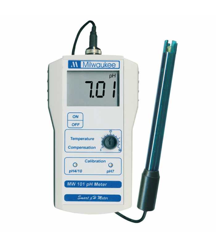 Milwaukee MW102 [MW102] Standard Portable pH and Temperature Meter