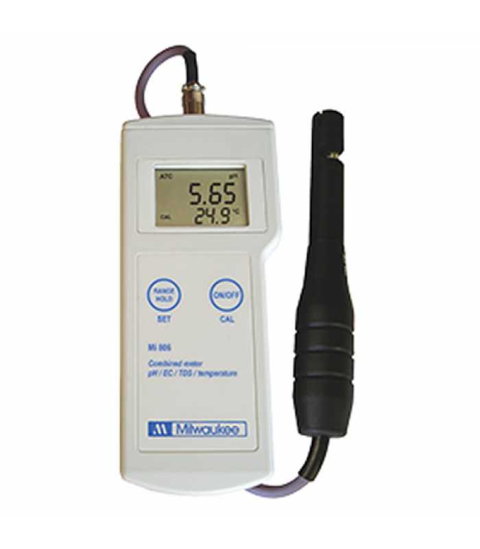 Milwaukee Mi806 [Mi806] pH / Conductivity / TDS / Temperature Professional Portable Meter