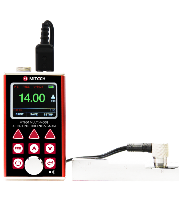 Mitech MT200 [MT200] Digital Ultrasonic Thickness Gauge Meter Tester