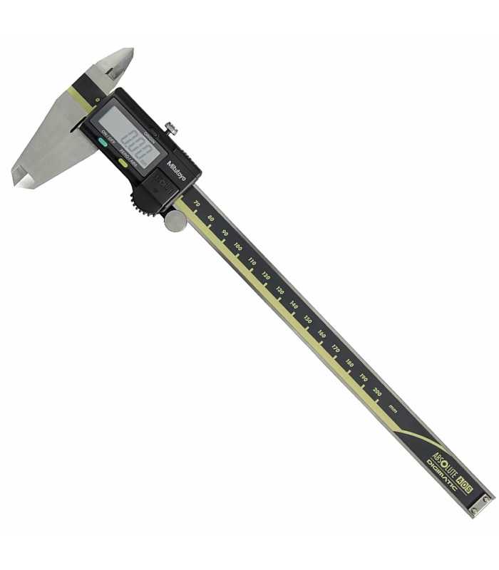 Mitutoyo 500 [500-157-30] AOS Absolute Digimatic Caliper, 0 to 200 mm, Carbide-Tipped, SPC
