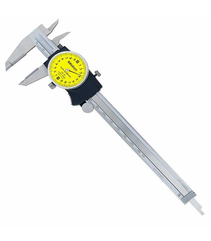 Mitutoyo 505 Series [505-734] Dial Caliper with OD Carbide-Tipped Jaws 0-150mm