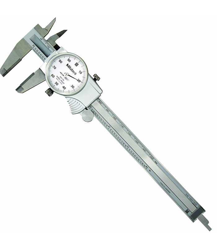 Mitutoyo 505 Series [505-738] Dial Caliper withCarbide-Tipped Jaws OD/ID 0-6in