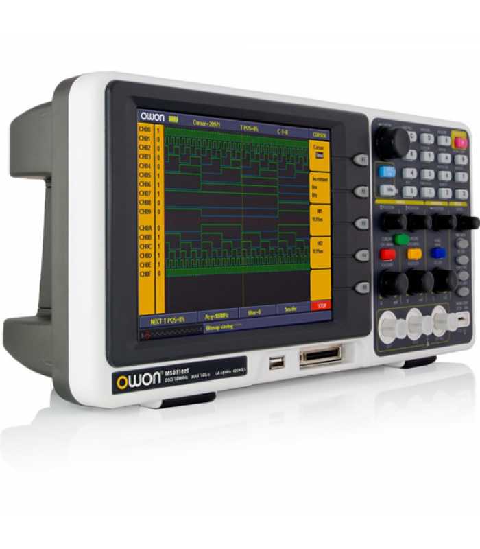 OWON MSO Series LA [MSO7102TD] 100 MHz, 2+1 Ch, 1GS/s Mixed Signal Oscilloscope with Logic Analyzer