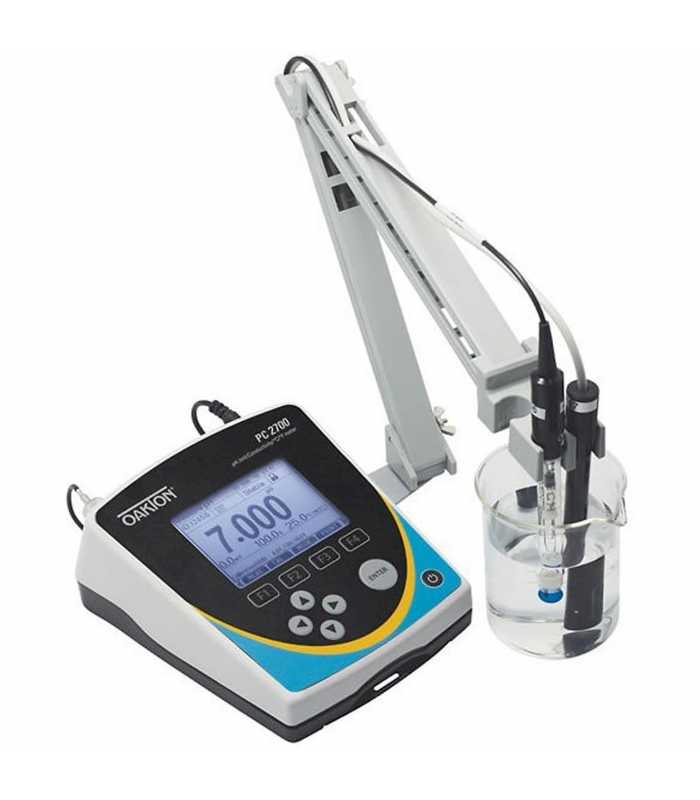 OAKTON PC 2700 [WD-35414-20] pH / Conductivity / Temperature Benchtop Meter with Stand