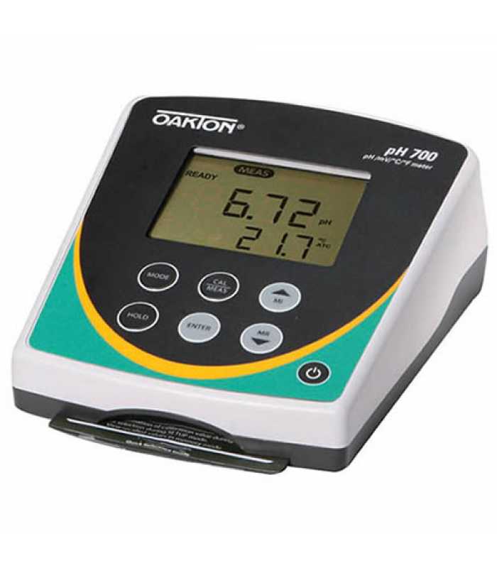 OAKTON PH 700 [WD-35419-01] pH / ORP / Temperature Benchtop Meter w/ NIST Traceable Certificate of Calibration