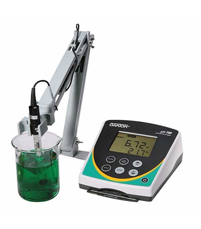 OAKTON PH 700 [WD-35419-05] pH / ORP / Temperature Benchtop Meter w/ pH Electrode and NIST Traceable Certificate of Calibration