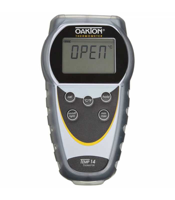 Oakton Eutech Temp-14 [WD-35426-01] Thermistor Thermometer -330 to 2210°F (-201 to 1210°C) w/ NIST-Traceable Calibration Report