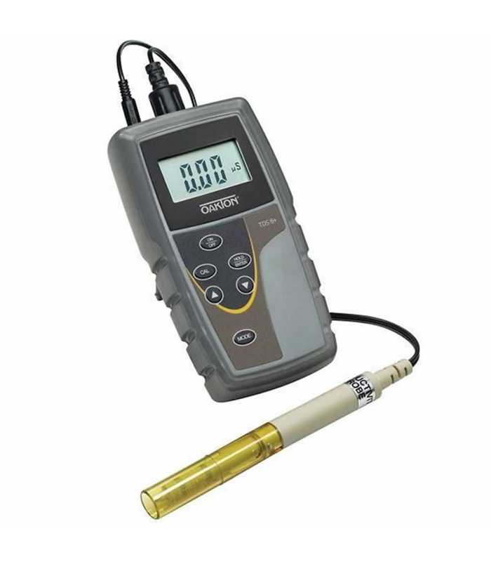 OAKTON TDS 6+ [WD-35604-21] Conductivity / Salinity Meter with Probe & NIST-Traceable Calibration