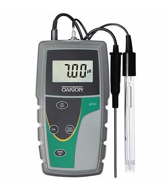 OAKTON pH 6+ [WD-35613-22] pH / mV / Temperature Meter w/ SJ, Sealed, Epoxy Electrode, ATC Probe, Boot