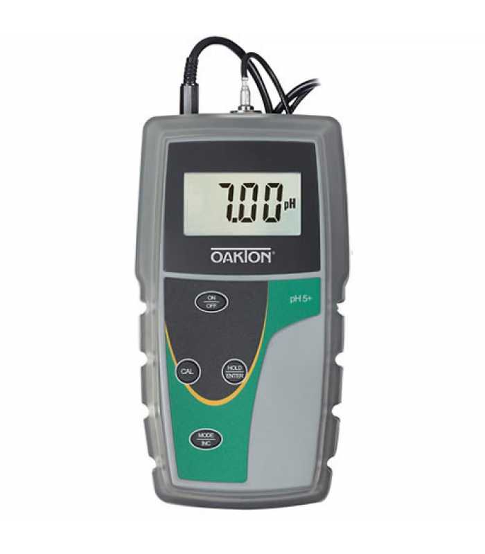 OAKTON pH 5+ [WD-35613-51] pH / Temperature Meter w/ NIST-Traceable Calibration