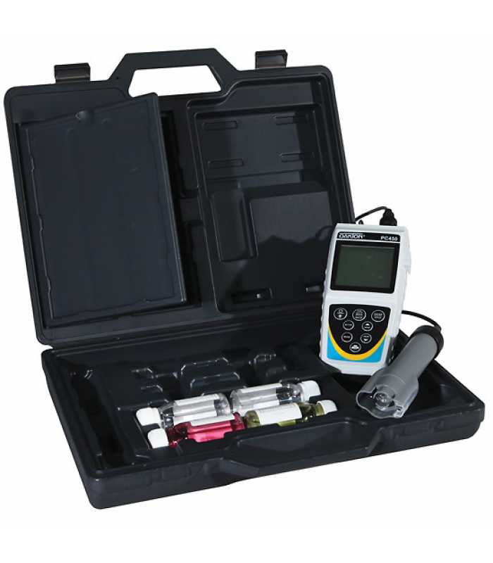 OAKTON PC 450 [WD-35630-81] Portable pH / mV / Conductivity / TDS / Salinity / Temperature Meter w/ Combination Probe Kit and NIST Certificate Calibration