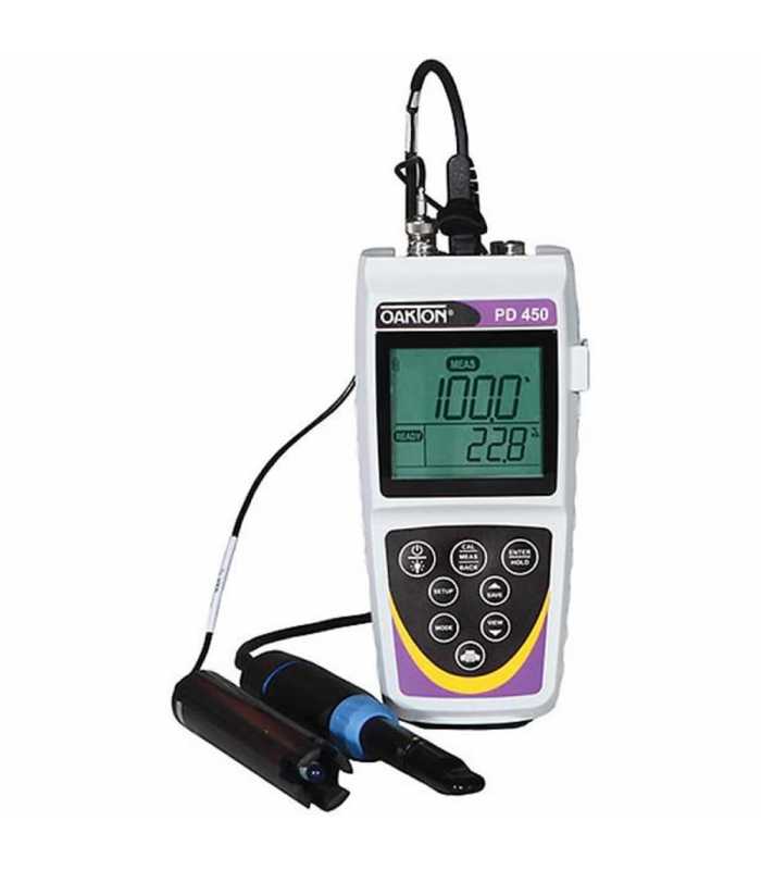 OAKTON PD 450 [WD-35632-30] Waterproof pH / mV / Dissolved Oxygen / Temperature Meter with Probe