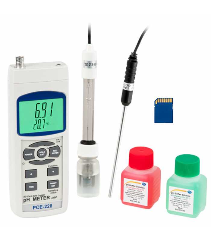 PCE Instruments PCE-228 [PCE-228-Kit] pH / Redox / Temperature Kit