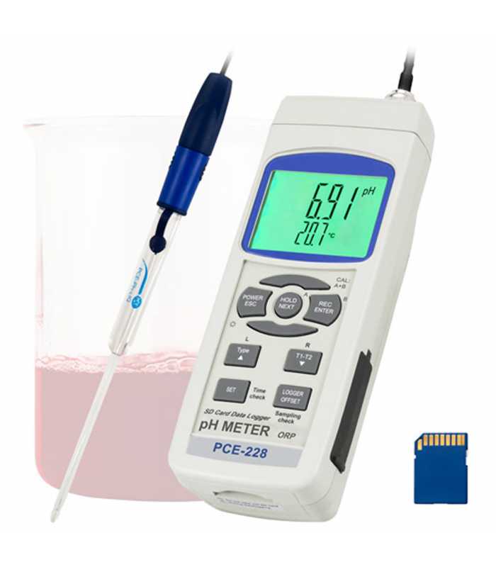 PCE Instruments PCE-228 [PCE-228LIQ] pH / mV / Temperature Meter