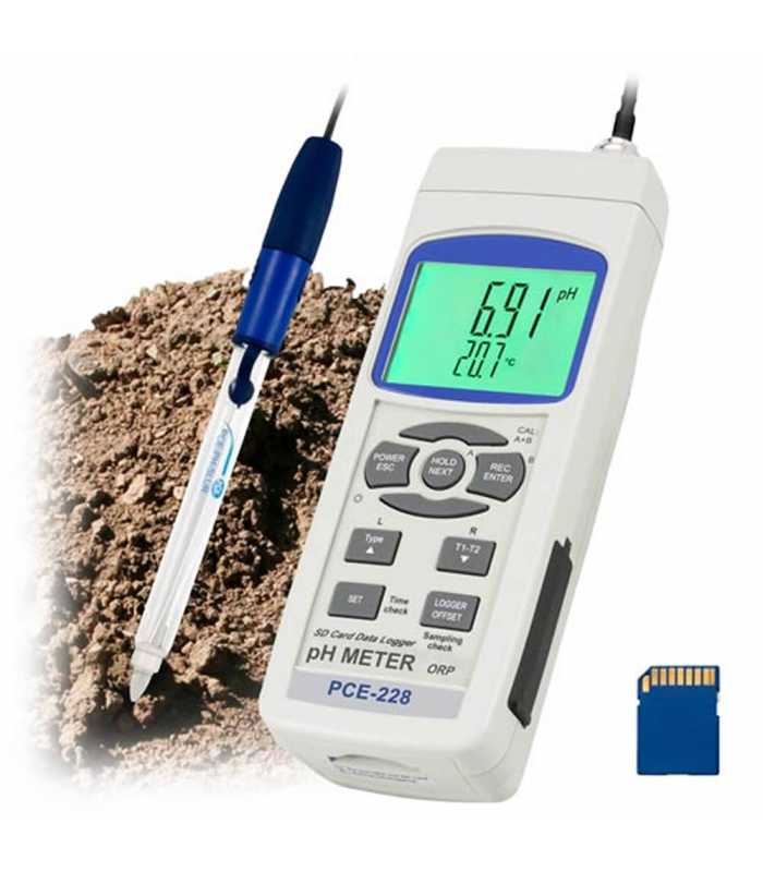 PCE Instruments PCE-228 [PCE-228SLUR] pH, Redox and Temperature Meter