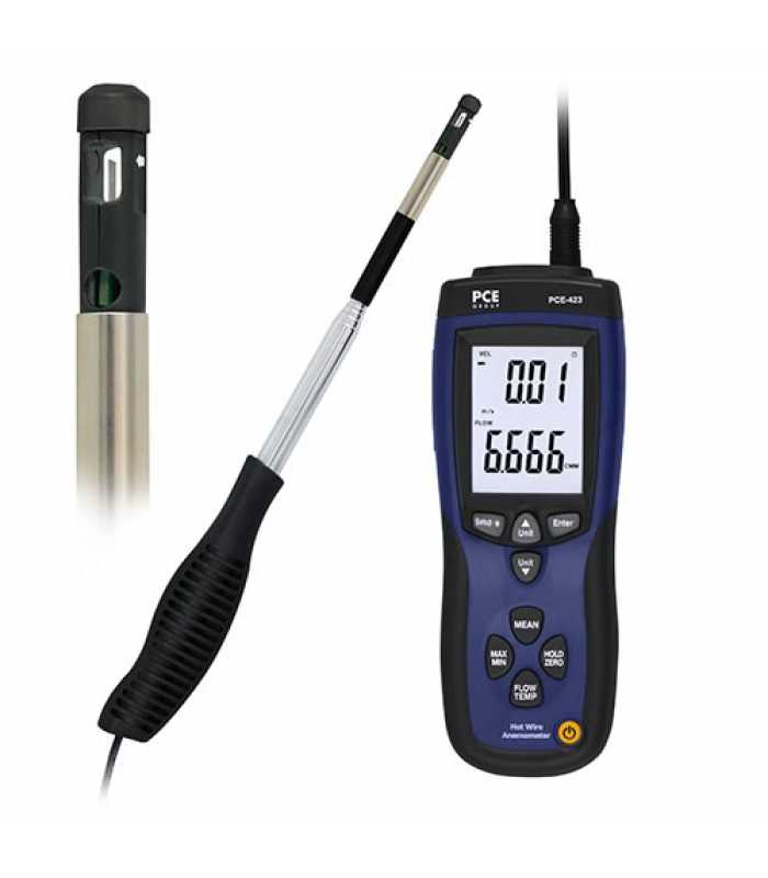 PCE Instruments PCE-423-ICA Air Velocity Meter