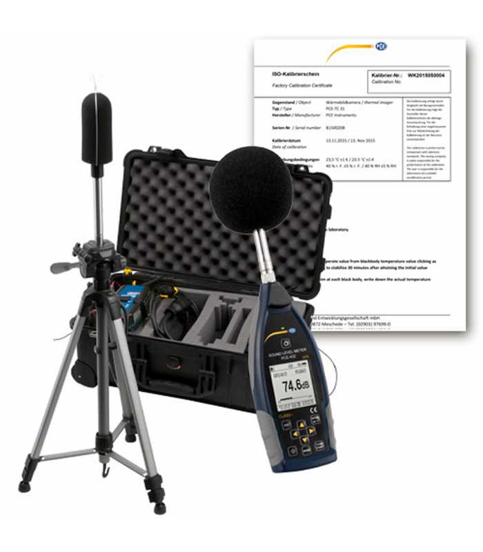 PCE Instruments PCE-432 [PCE-432-EKIT] Class 1 Data Logging Sound Level Meter Kit