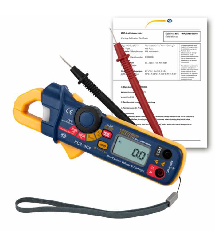 PCE Instruments PCEDC2ICA [PCE-DC2-ICA] Electrical Tester W/ ISO Calibration Certificate