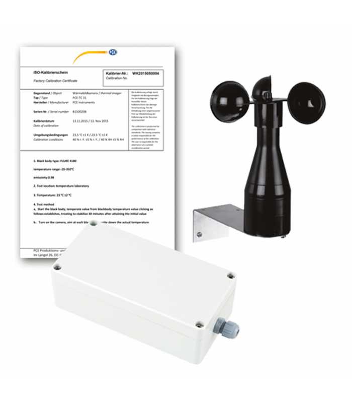 PCE Instruments PCE-WL1 [PCE-WL 1-ICA] Air Velocity Meter w/ ISO Calibration Certificate