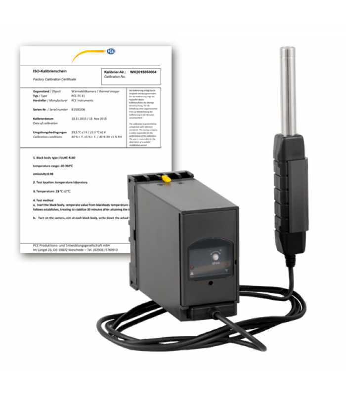 PCE Instruments SLT-TRM [SLT-TRM-ICA] Sound Level Meter w/ ISO Calibration Certificate