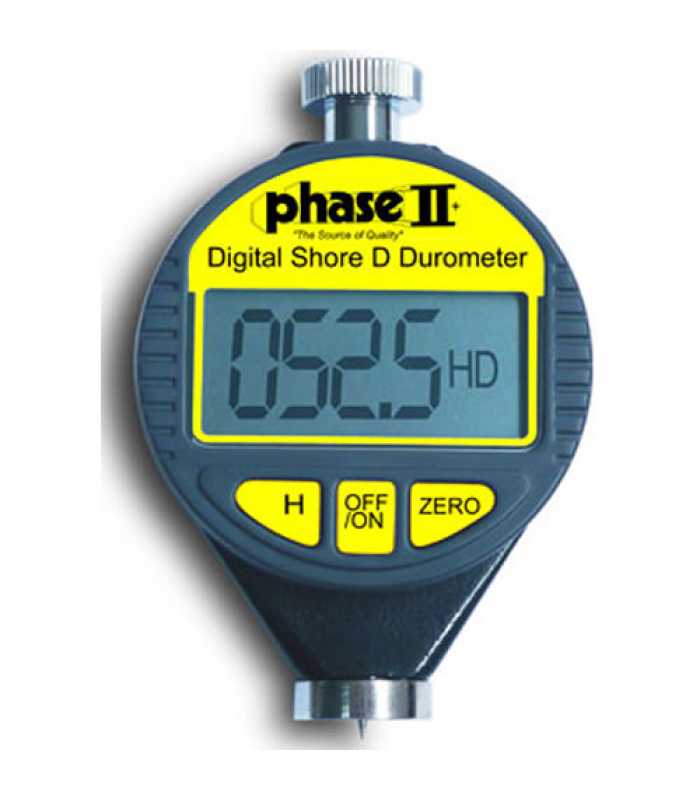 Phase II+ PHT-980 0 - 1000HSA (0 - 100HSD) Digital Shore D Durometer for Hard Rubbers and Plastics