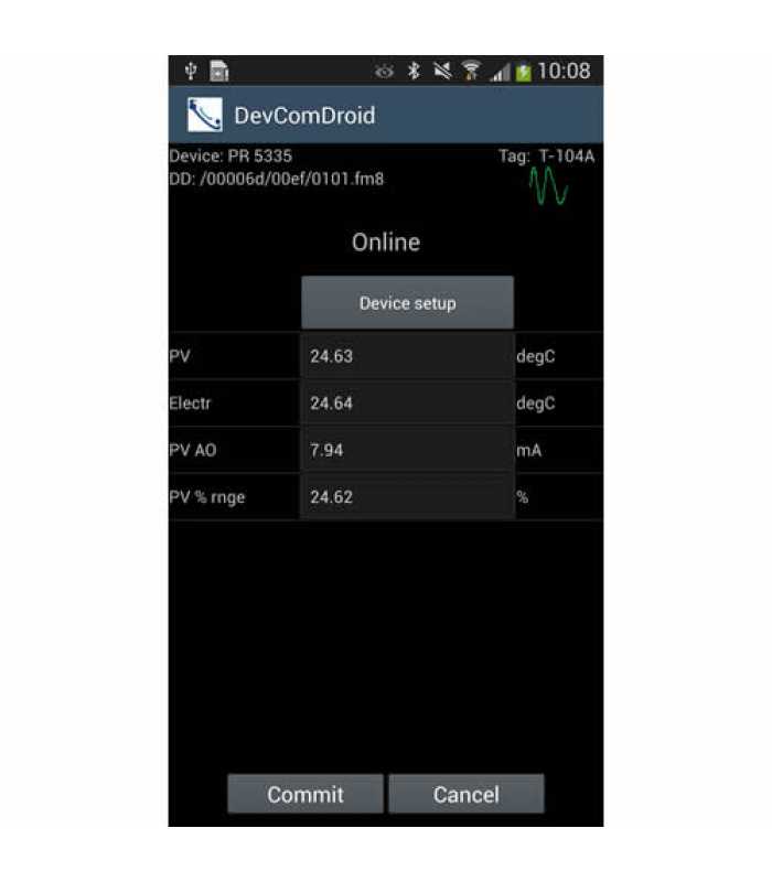ProComSol DevComDroid Mobile Smart Device Communicator Software