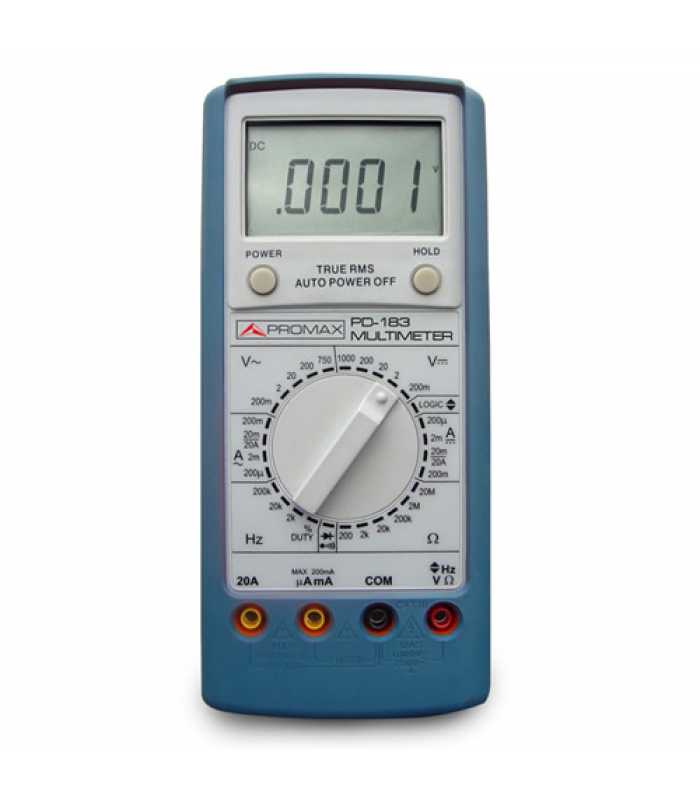 Promax PD-183 4 1/2 Digit 19999 Count Digital Multimeter