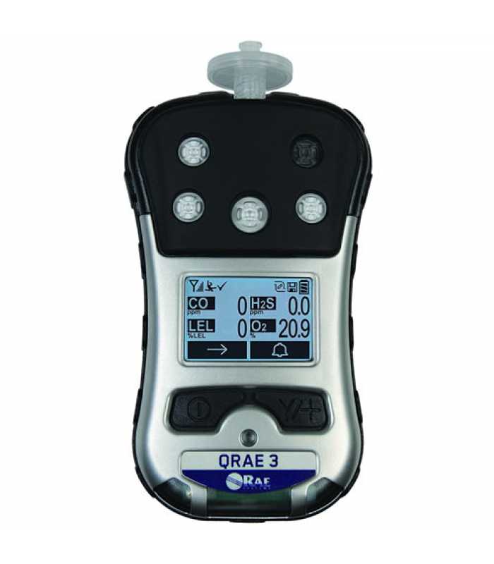 RAE Systems QRAE 3 PGM-2500 [M020-11111-111] Gas Detector, Pumped, LEL, O2, CO, H2S, Non-Wireless