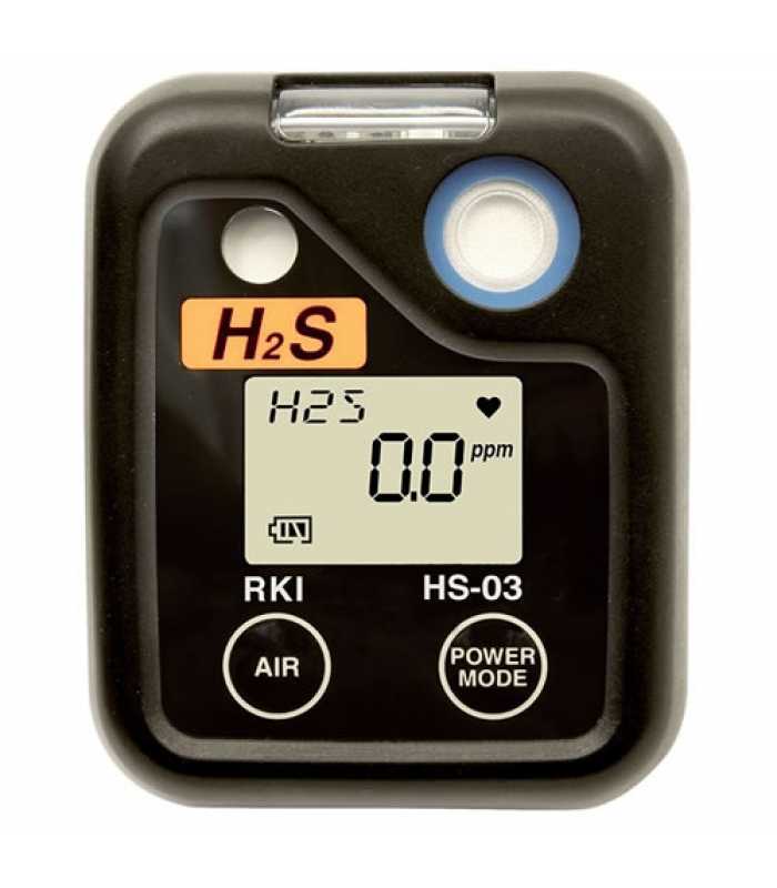 RKI Instruments HS-03 [73-0062] Single Gas Monitor, Alkaline H2S, 0-100ppm