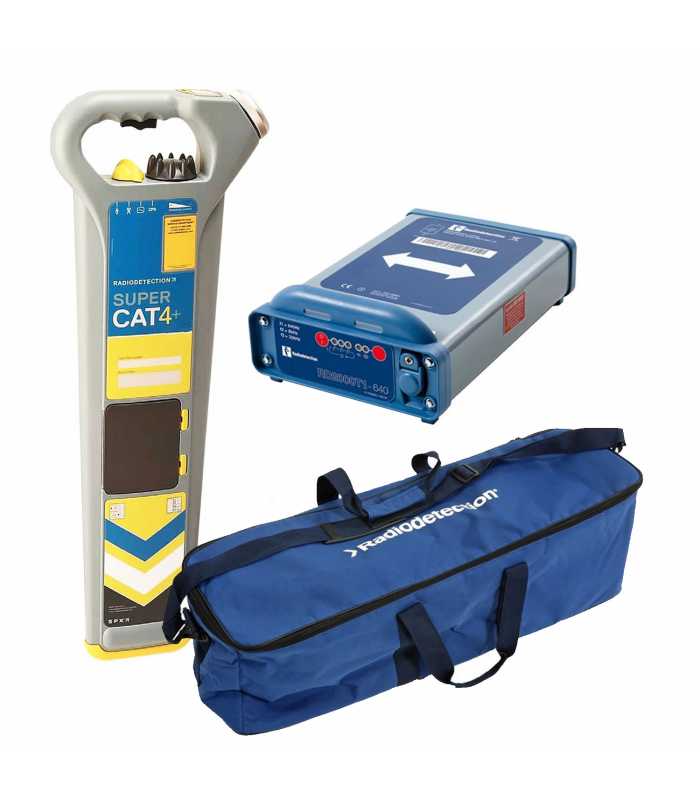 SPX Radiodetection SuperCAT4+ [10/SUPERCAT4+KIT07] Locator with T1-640 Transmitter and Soft Carry Bag