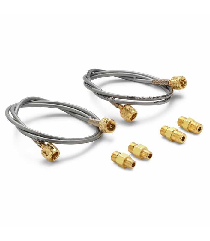Ralston QTHA [QTHA-KIT6-3FT] Quick-Test Hose Kit with 3 ft. Hoses, 1/8" MNPT and 1/4" MNPT Brass Adapters