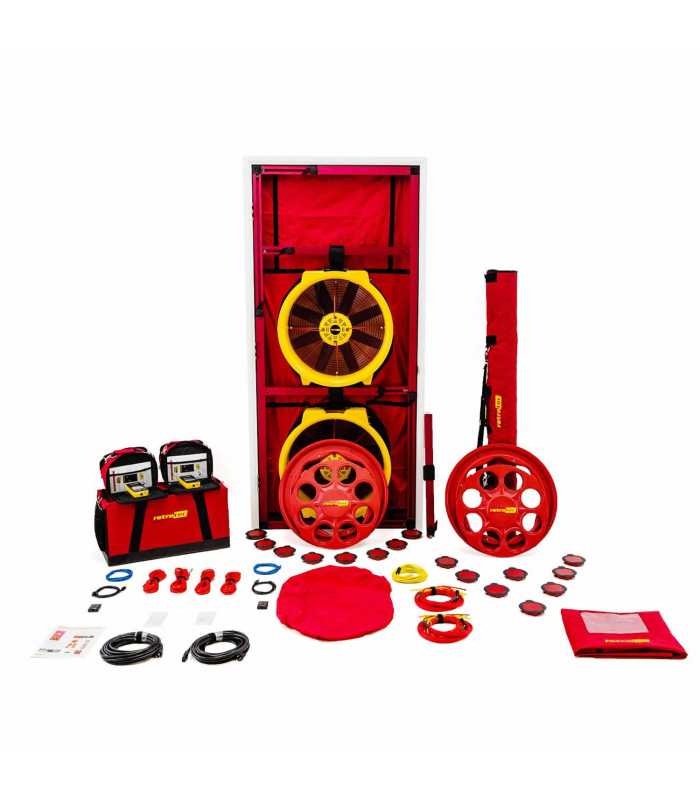 Retrotec 5000 [5210] Dual Blower Door System with Model 5000 Double Fan - Large Cloth Panel