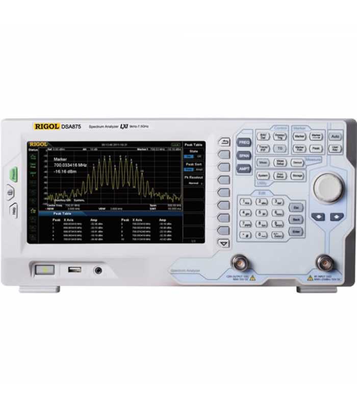 Rigol DSA800 Series [DSA875-TG] 9kHz - 7.5GHz Spectrum Analyzer with Tracking Generator