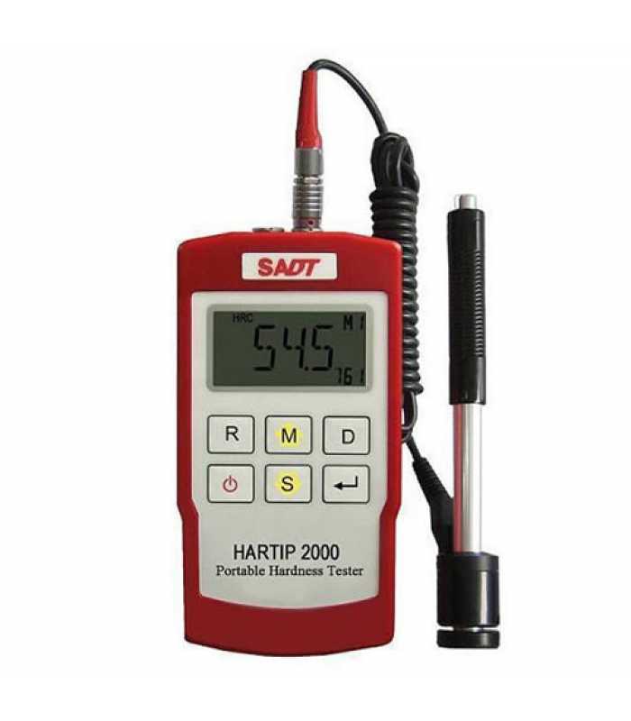 SADT HARTIP 2000 [HARTIP2000] Digital Leeb Portable Hardness Tester with RS232 Interface Metal Durometer Measuring Instrument 300 Data Hold