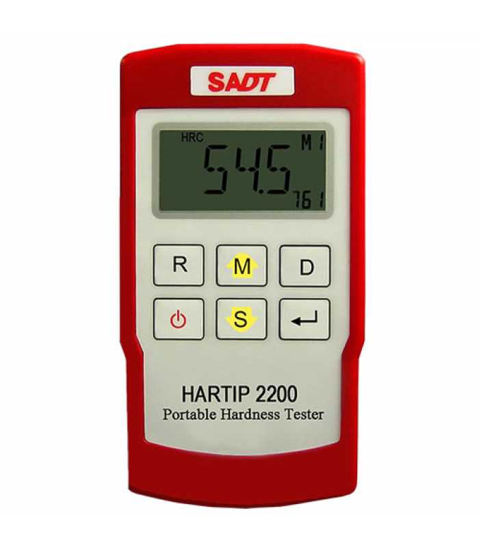 SADT HARTIP 2200 [HARTIP2200] Digital Handheld Leeb Hardness Tester Meter with Wireless Bluetooth Probe Metal Hardness Measuring Gauge