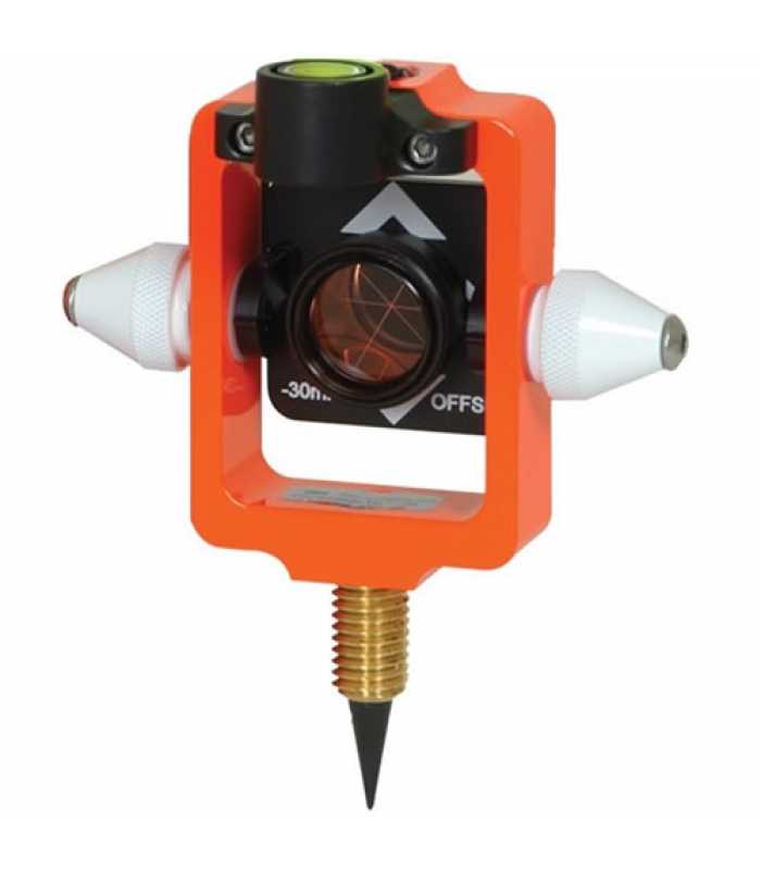 Seco 6405-10-FOR [6405-10-FOR] Mini Stakeout Prism with Site Cones, Fluorescent Orange