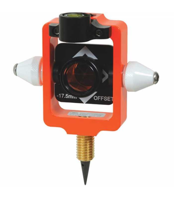 Seco 6405-12-FOR [6405-12-FOR] Nodal Point Stakeout Mini Prism With Site Cones, Fluorescent Orange