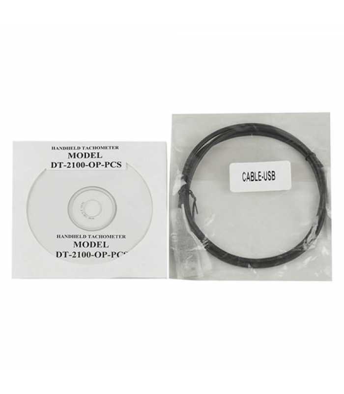 Shimpo DT-2100-OP-PCS PC Software for DT-2100 Tachometer with USB Cable