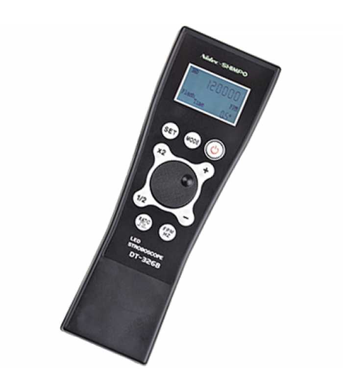 Shimpo DT-326B [DT-326B] Handheld LED Stroboscope with Rechargeable Battery or AC Power (100-240VAC)