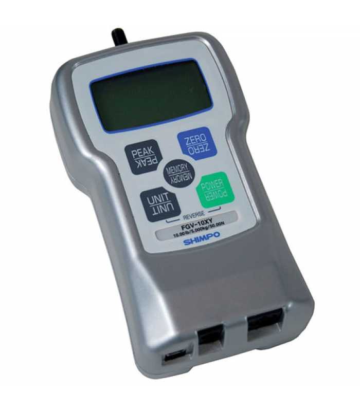 Shimpo FGV-XY Series [FGV-100XY] Digital Force Gauge with USB Output 100 lb / 500 N / 50 kg