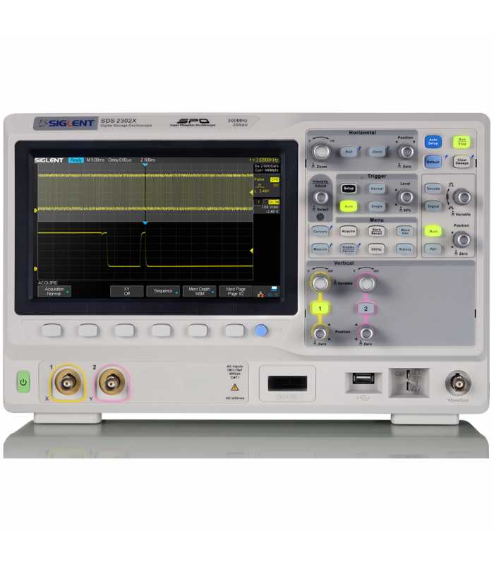 Siglent SDS2000X Series [SDS2302X] 300MHz, 2-Ch Digital Oscilloscope *DIHENTIKAN LIHAT Rigol DS2302A*