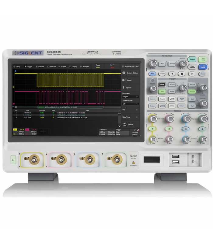 Siglent SDS5000X Series [SDS5104X] 1 GHz, 4-Ch Digital Storage Oscilloscope