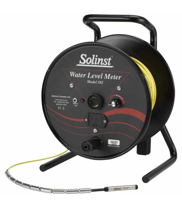 Solinst Model 102 [114885] Coaxial Cable Water Level Meter With P10 Probe & & Metric Increments, 30m