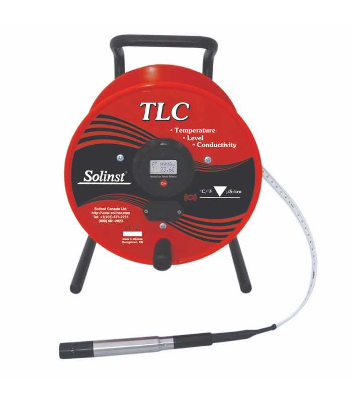 Solinst Model 107 [114793] TLC Temp / Level / Conductivity Meter With 3/4" Probe & Metric Increments, 30m