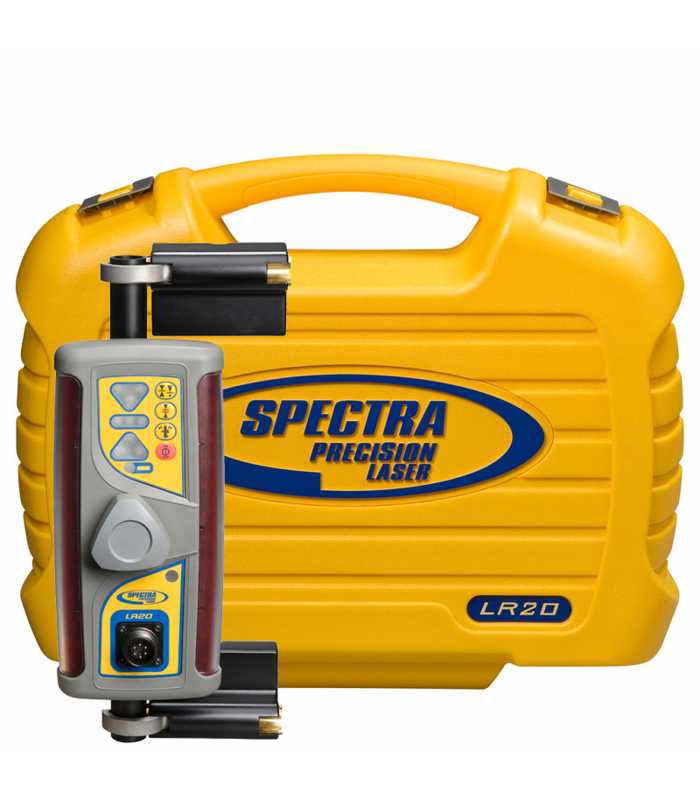 Spectra Precision LR-20 [LR20-1] Compact Laser Receiver with Holding Clamps and Magnetic Mount